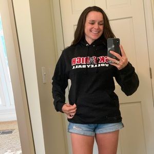 Sky high volleyball hoody